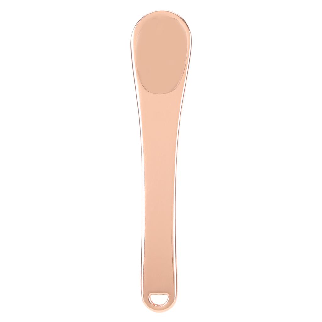3PCS Cosmetic Spatulas Zinc Alloy Makeup Scraper Kit Metal Scoops for Face Eye Cream Rose Gold