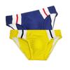 Herren-Badehose, Badehose, Farbblockierung, modischer Druck, enge Passform, sexy Bademode, Strandkleidung, Bräunen, Surfen, Fitnessstudio