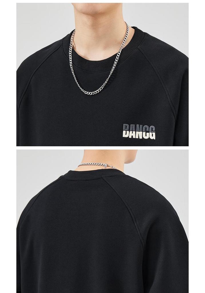Mark Fairwhale Men's Crew Neck Long-Sleeve Pullover Sweatshirt