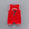 Summer Baby Boy Basketball Romper Vest - Sports Snap Crotch Bodysuit, Crawling Suit Jersey
