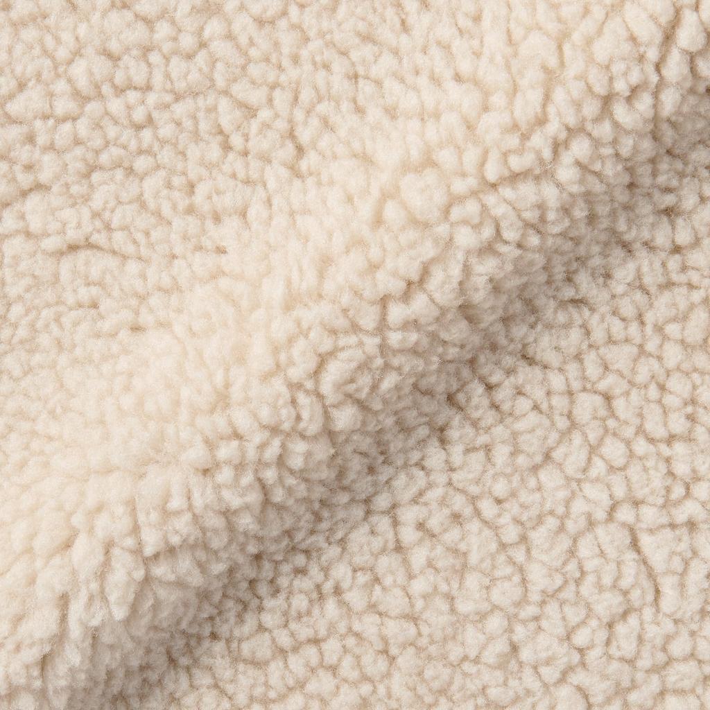 MUJI Boa Fleece Sand Size 120 Kids' Jacket, Unisex, Beige, (CB1KMA4A)