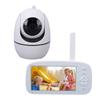 Baby Monitor No WiFi Upgrade with Camera and Audio 5 Inch LCD Screen 720P with 360 degrees  Pan Tilt 2X Zoom Night