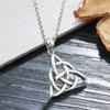 Sterlingsilber Vintage Hexenknoten Anhänger Halskette Keltischer Knoten Kreuz Glücksknoten Halskette Amulett Schmuck Geschenk