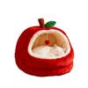Ping An Fruit Pet Bed Kennel Cat Nest Christmas Dog Gift Cat Nest Winter Warm Cute Princess Wind Little Apple Cat Beds Dog House