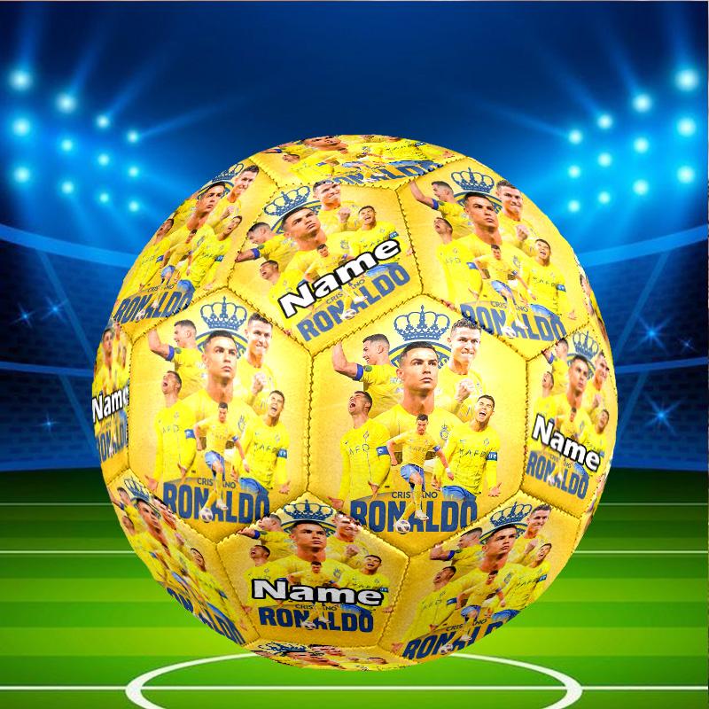 Custom Name Personalized Cristiano Ronaldo-A Print Size 5 Soccer Ball Training & Match Football, for Team, Kicking, Gift for Football Enthusiasts
