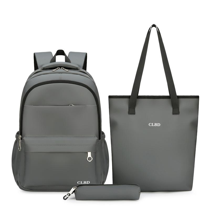 Batoh Set Student Schoolbag Muž Business Water-Repellent Backpack