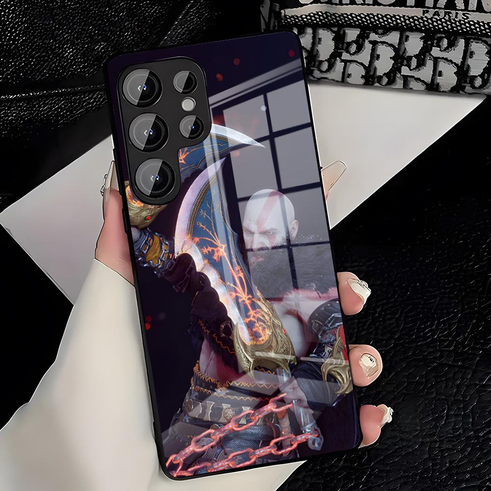 G-God Of Wars Game Phone Case For Samsung S26 S25 Plus S20 S20 Plus S22 Ultra S23 FE S21 Plus S21 Ultra Glass Cover