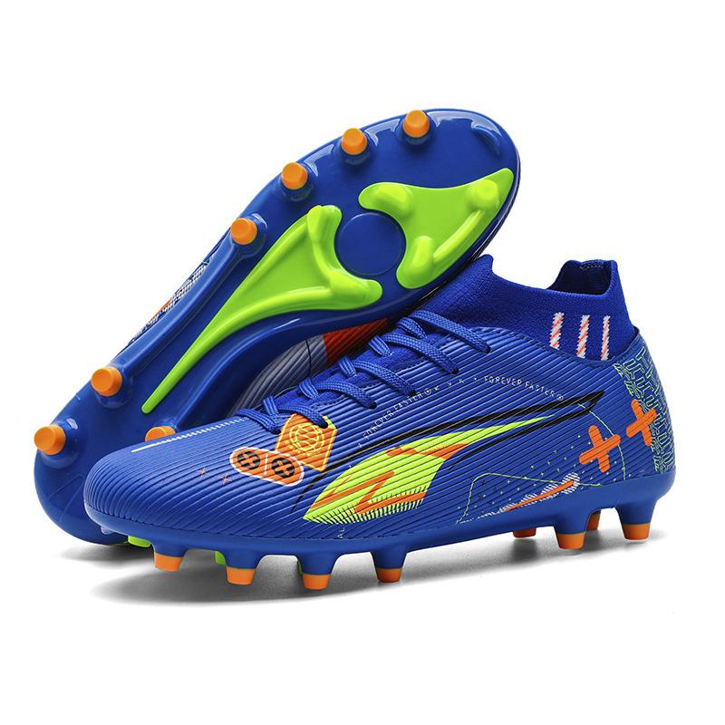 Spot 2025 New Graffiti Kids and Youth Soccer Boots Spike Broken Nail Competition Training Artificial Grass