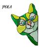 Colorful Cat Window Cling Stained Glass Cling, Vintage Kitty Decal, Removable Static Shape Wall Sticker for Door Car, UV-Resistant Waterproof