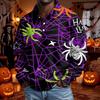Men's Long Sleeve Button Down Shirt for Halloween - Stylish Casual Top