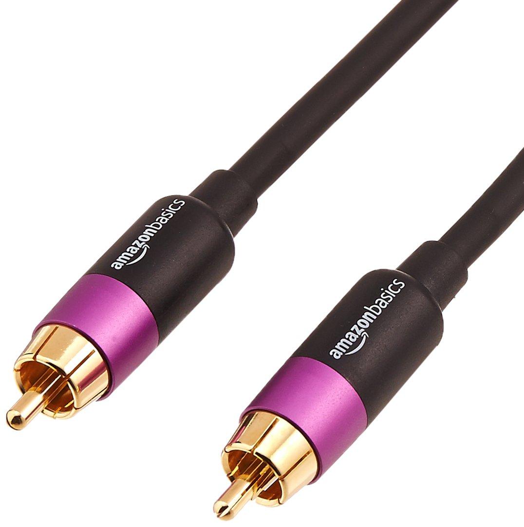

Amazon Basic Speaker Cable Subwoofer Cable 2.4m