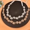 Bridal Hair Band, Hand-Woven Alloy Leaves Heavy Industry Disc Hair Headband Wedding Dress Belt Dz220