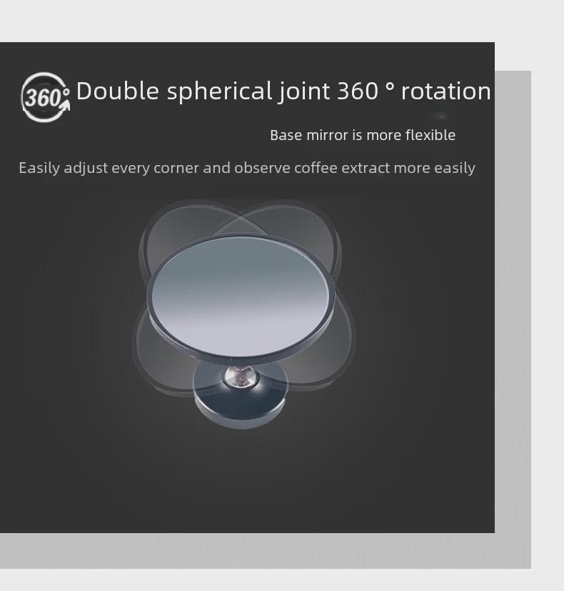 Roterande Magnetisk Kaffeextraktionsspegel med Fler-Vinkelreflektor för Bottenlöst Handtag