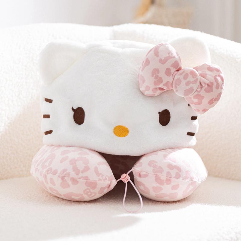 Hello Kitty Travel Ushaped Pillow With Memory Foam For Airplane And Train Comfort