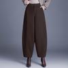 Winter Casual Warm Slimming Pumpkin Harem Pants – Korean Style Wide Leg