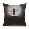 Halloween Linen Pillow Cover Printed Pillow Cover