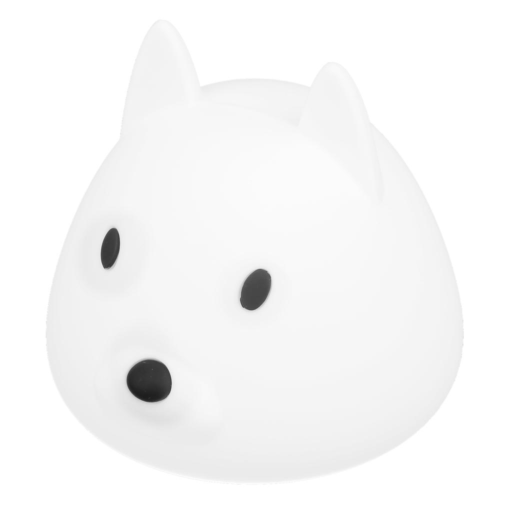 Cute Night Light Dog Animal Silicone Lamp Colorful Gradient Ambient Lighting for Bedroom
