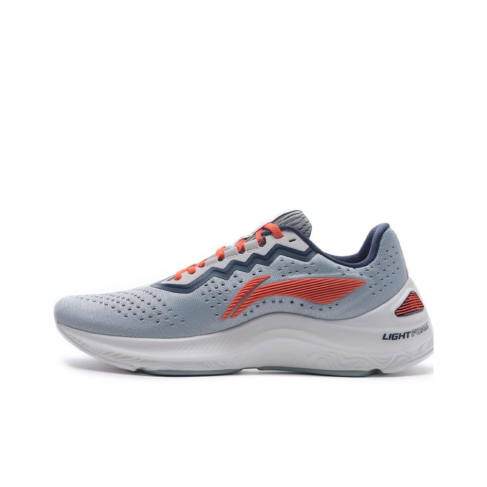 Li Ning Laning Lan Shock Absorbing Non-Slip Wear-Resistant Low-Top Running Shoes Men Sneakers Water Gray Green ARHQ079-3