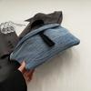 Denim Small Satchel Chest Bag Kvinne Campus Style Crossbody Bag