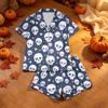 Women's Halloween Printed Pajama Set 2 Piece Casual Comfortable Sleepwear Set