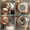 German Insulated Water Bottle, Large Capacity Thermos Cup, Stylish and High-End Design for Girls, Stainless Steel Tea Brewing Cup for Students