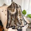 New 90*180CM Fashion Luxury Lady Print Design Shawl Soft Satin Silk Scarf Shawl Versatile Women Long Silk Scarves