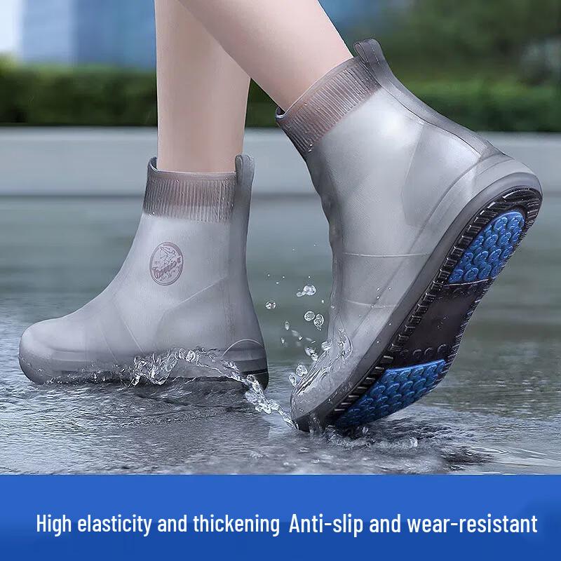 Shenglin Mid-Calf Waterproof Non-Slip Rain Shoe Covers