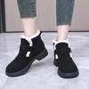 Fashion GKTINOO Snow Boots Women Cow Suede Furry Soft Sole Non-slip 2024 Winter Warm Ladies Shoes Handmade Retro Short Boots