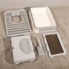Fully Enclosed Pet Fold Cat Toilet Anti-splash Cat Litter Box Tray With Spoon Clean Kitten House Plastic Box Cat Supplies