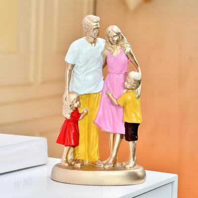 Zamana Meydan Okuyan Aile Bağı Heykelciği | Sevgi ve Birliğin Yüreklere Dokunan Sembolü | Her Ev İçin Anlamlı Bir Hatıra – 1'li Paket,
