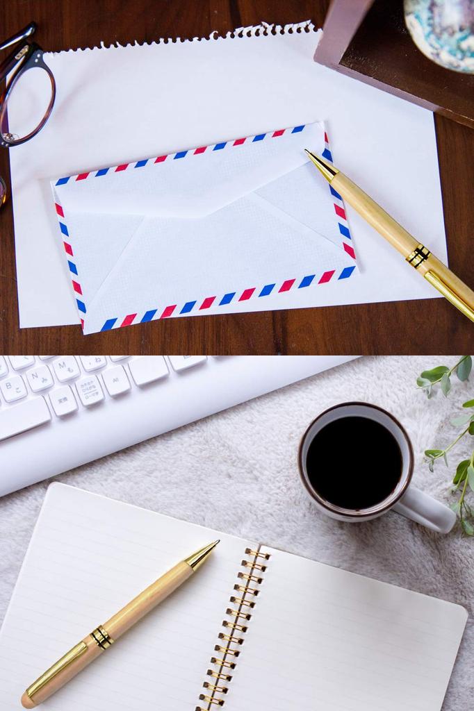 Daisybee Wooden Ballpoint Desktop Ballpoint Pen with Black Natural Maple Wood Pen, Boxed, Gift, Case, Oil-Based, Lead,