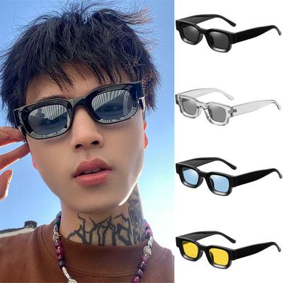 Retro Square Sunglasses Men Fashionable Non-polarized Outdoor Driving Travel Sun Glasses