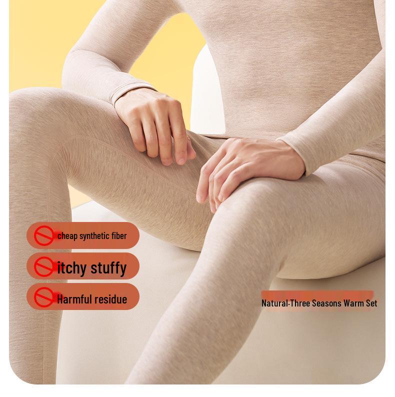 Pánská antibakteriální fleecová termoprádlová souprava s polozvýšeným krkem pro podzim/zimu