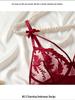 2025 New Sexy Ultra-Thin Lingerie Slip Dress with T-Pants, Transparent Mesh, Wheat Ear Embroidery Flirtatious Pajamas