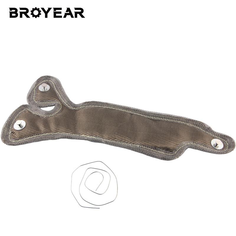 

Broyear High Quality Titamium Basalt Fiber Turbo Blanket Heat Shield Wrap For Honda Civic 1.5T 2016+ With Stainless Steel Mesh