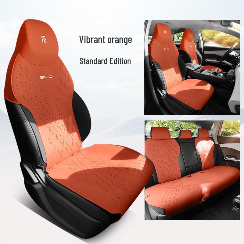 BYD Yuan Plus Honor Edition All-Season Suede Saddle Seat Cushion Cover