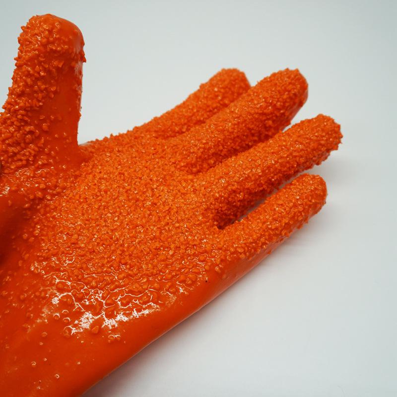 Luvas Antiderrapantes de PVC para Manuseio de Peixes: À Prova d'Água, Óleo e Ácido para Aquicultura