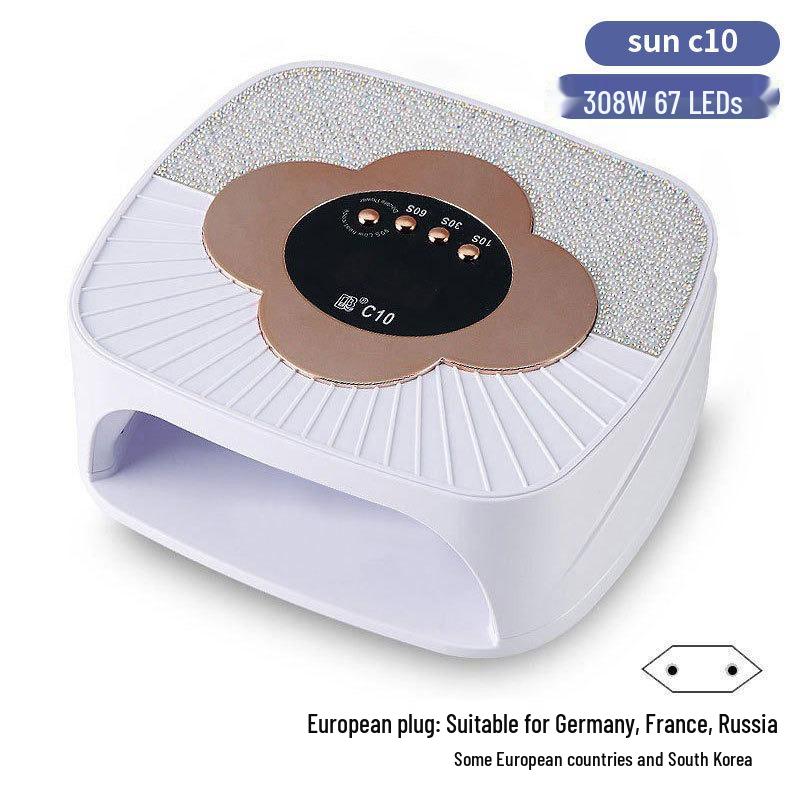 256W High Power UV/LED Dual Light Nail Curing Lamp