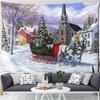 Christmas Snow Forest Scenery Tapestry Bedroom Living Room Home Wall Decoration