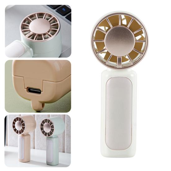 Portable Handheld Fan 3 Gears Speed Pocket Size Personal Hand Fan for Desk Travel Lightweight USB Rechargeable Mini Fan for Summer