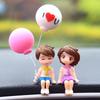 Adorable Kissing Couple Car Ornaments - Cute Interior Decorations for Cars