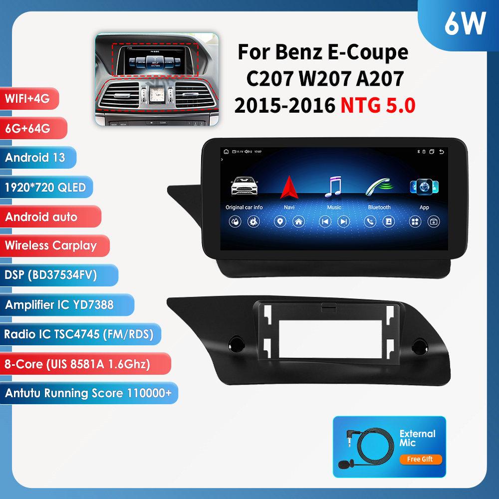 

Ossuret 10.25 Android 13 Autoradio 2din Carplay для Mercedes Benz W212 E-Class E200 E230 E260 E300 S212 NTG 4.0 4.5 5.0 Интеллектуальное Мультимедиа Аудио 6W 6G 64G