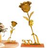 Valentine Day Creative Gift Gold Dipped Rose Lasts Forever Love Wedding Decor Lighting Roses Love Eternal Flower For Indoor