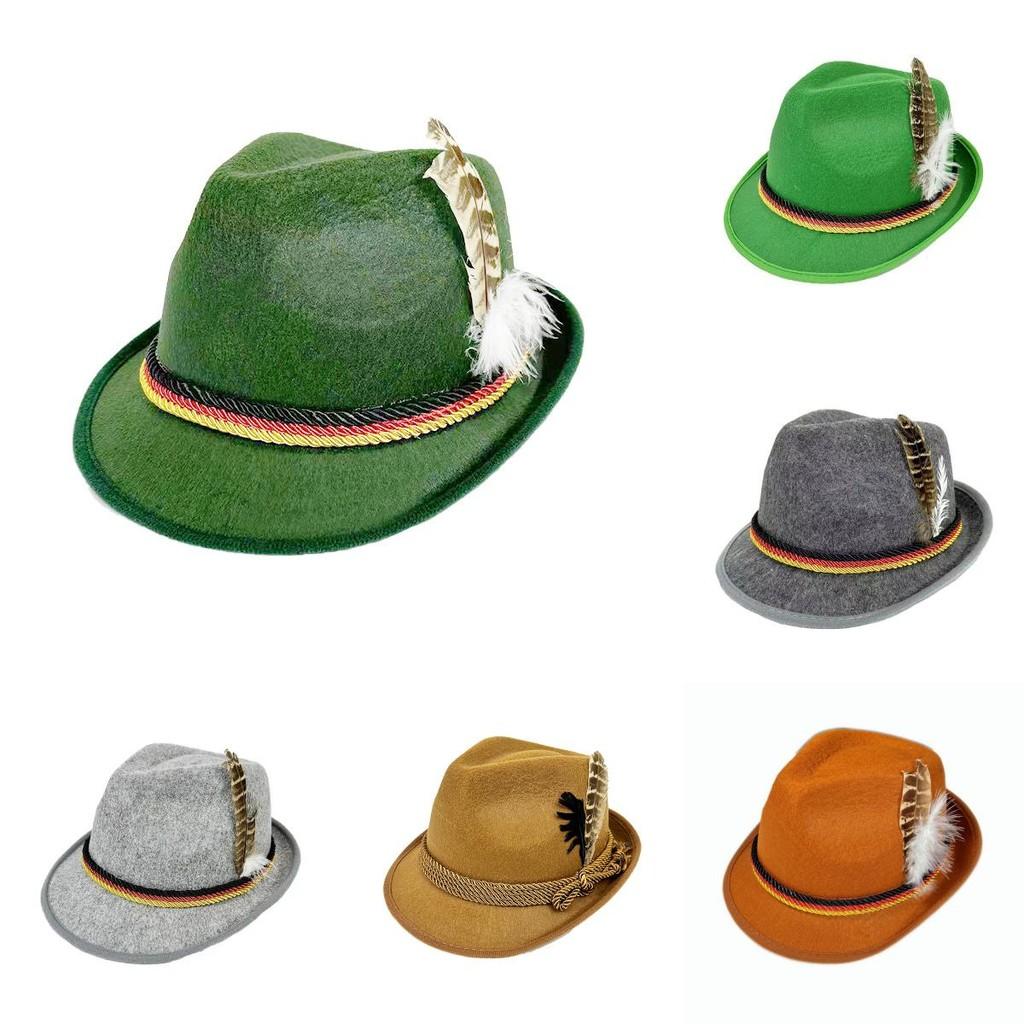 Fedora Felt Black Feather Embellishments Stage Shows Festive Supplies Events