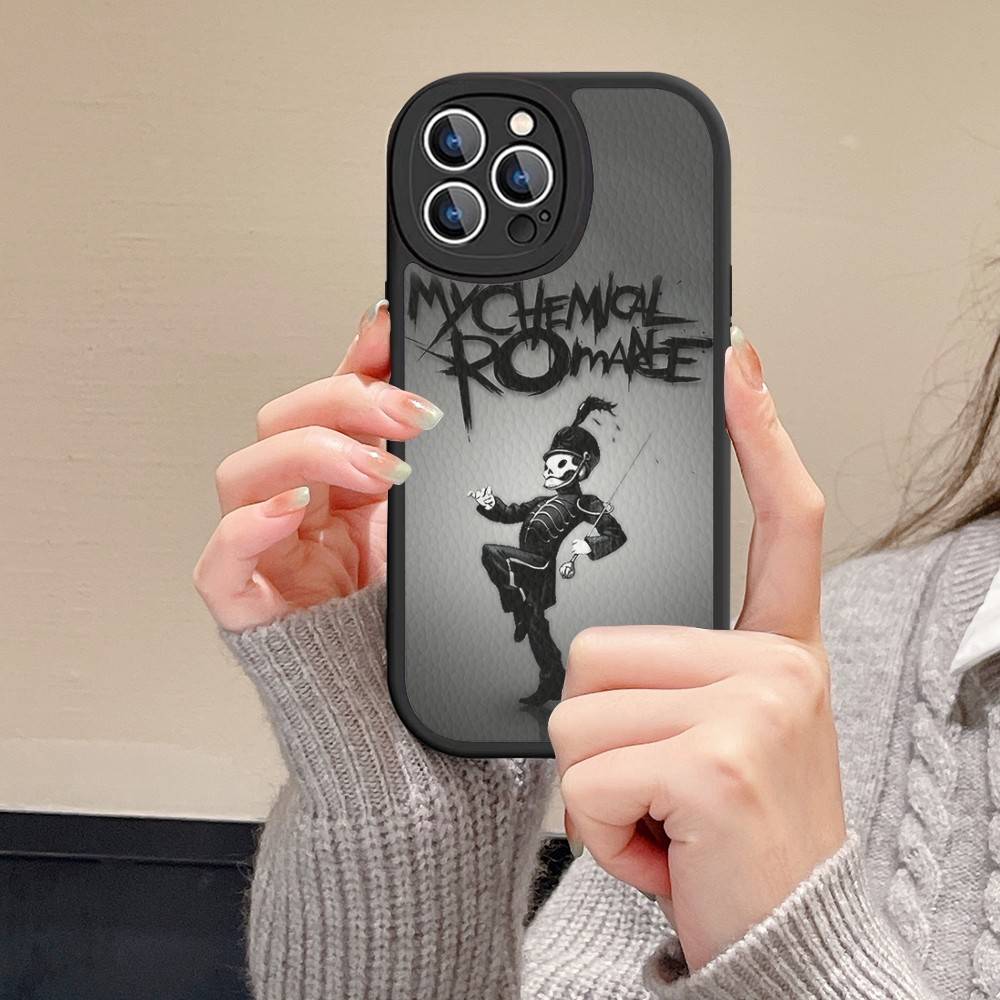 My Chemical Romance Phone Case For IPhone 16 15 14 13 12 11 Pro Max Plus Mini Leather Cover