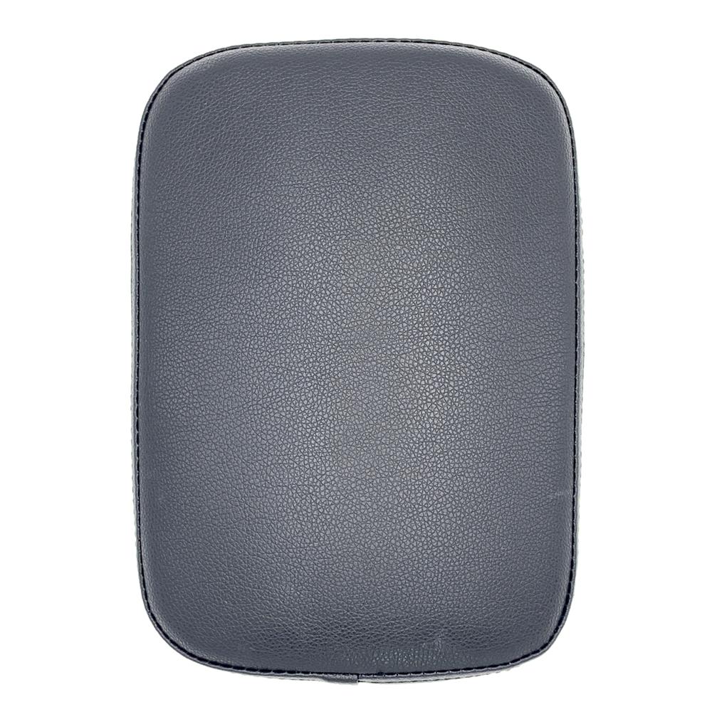 Für Harley Dyna Sportster Touring Cruiser Chopper Custom PU Leder Rechteck Hinten Sozius Beifahrer Pad Sitz 8 Saugnäpfe