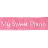 Sanrio Logo Embroidered Tag Character Grand Prize 1st My Sweet 13 x 4 x 304727 Keychain, Edition, Piano, 0.7 cm, Character,