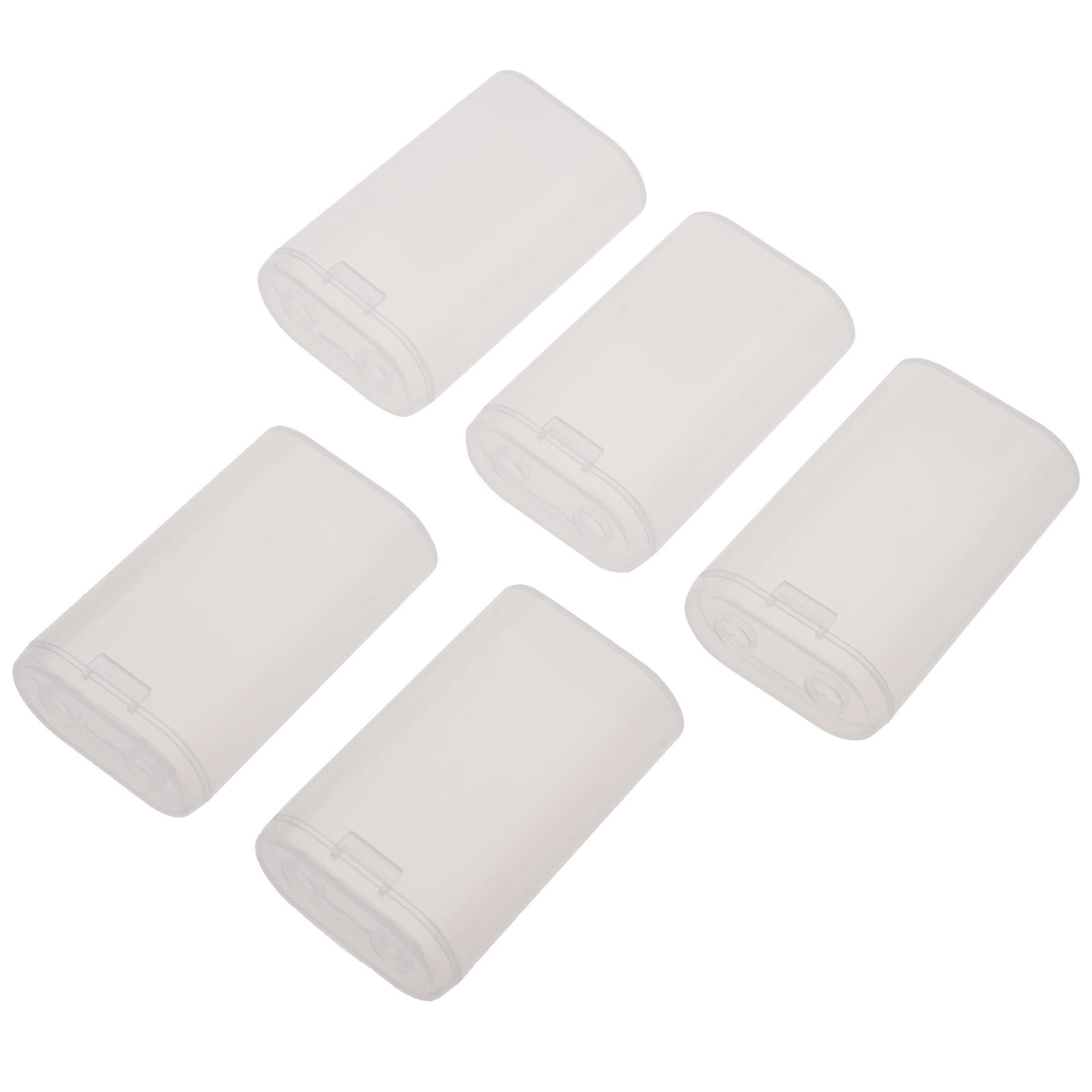 Прозрачный контейнер для хранения батарей для 2 батарей 21700 Защитите свои батареи предотвратите короткое замыкание и пыль B 606₽