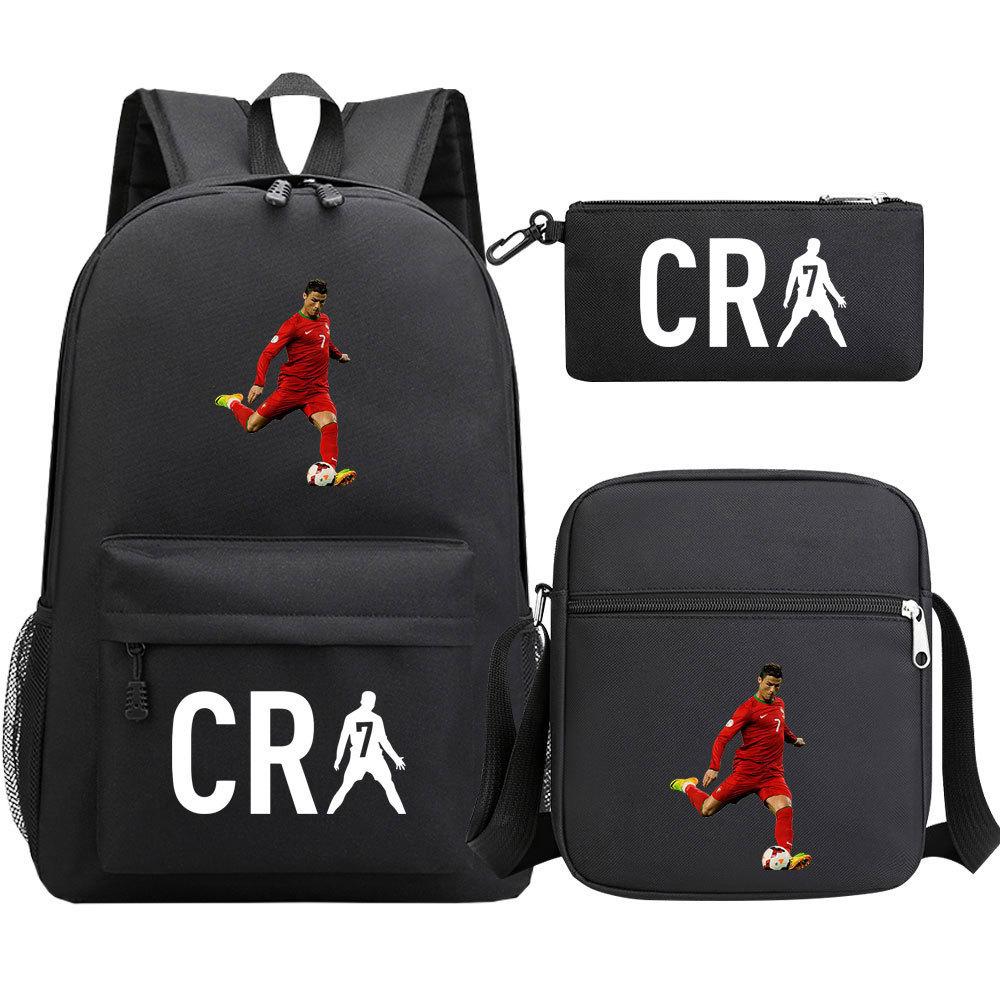 3-delige Schoolrugzakset voor Studenten Grote Capaciteit Oxford Stof Schooltas met Schouderband en Etui 3 piece set