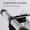 Mobile Stainless Steel Mop and Broom Organizer